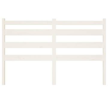 Stylish White Pine Bed Headboard - 126x4x100 cm