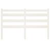 Stylish White Pine Bed Headboard - 126x4x100 cm