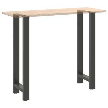 Coffee Table Legs Anthracite | Durable Steel | 40x(110-111) cm