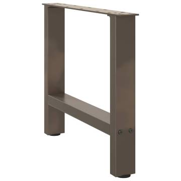 Stylish Natural Steel Coffee Table Legs - 50x(42-43) cm | Hipomarket