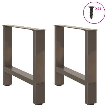 Stylish Natural Steel Coffee Table Legs - 50x(42-43) cm | Hipomarket