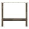 Stylish Natural Steel Coffee Table Legs - 50x(42-43) cm | Hipomarket