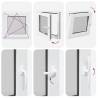 Basement Window RISOR 50x50 cm Tilt & Turn White - Durable & Safe