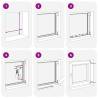 Basement Window RISOR 50x50 cm Tilt & Turn White - Durable & Safe