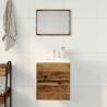 Elegant Bathroom Sink Cabinet in Old Wood | 41x38.5 cm