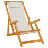 Light Grey Folding Beach Chair with Armrests | Hipomarket