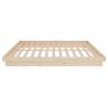 Solid Wood Bed Frame 160x200 cm - Rustic Charm | HipoMarket