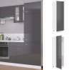 Lyon High Gloss Grey Refrigerator Cabinet - Stylish & Functional