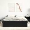 Black Oak Bed Frame 140x200 cm - Durable Storage Solution