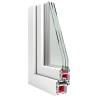 Basement Window RISOR 80x50 cm Tilt&Turn DIN Left - White