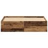 Old Wood Bed Frame 150x200 cm - Durable Engineered Wood | Hipomarket