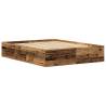 Old Wood Bed Frame 150x200 cm - Durable Engineered Wood | Hipomarket