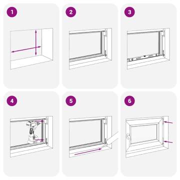 Basement Window RISOR 60x100 cm Tilt&Turn DIN Right - Anthracite