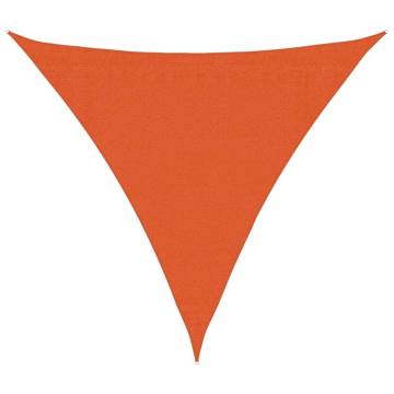 Sunshade Sail 160 gm² Triangular Orange 3.6x3.6m HDPE