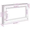 Basement Window RISOR 100x70 cm Tilt&Turn Right - White