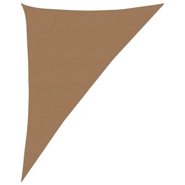 Sunshade Sail 160 gm² Taupe 4x5x6.8 m - Outdoor Protection