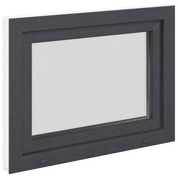 Basement Window RISOR 80x70 cm Tilt&Turn DIN Left Anthracite