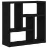 Stylish Wall Shelf Black Oak 45x16x45 cm - Engineered Wood