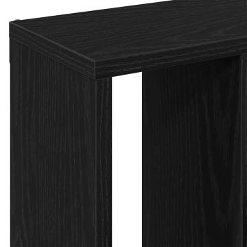 Stylish Wall Shelf Black Oak 45x16x45 cm - Engineered Wood