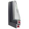 Basement Window RISOR 120x60 cm Tilt&Turn Anthracite - Durable & Secur