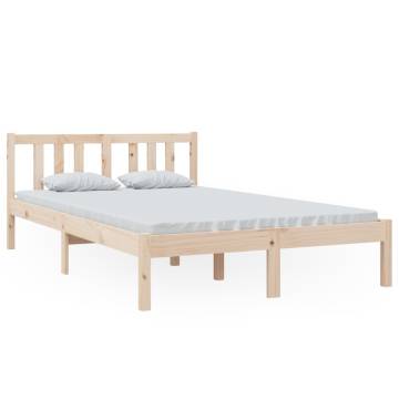 Solid Wood Bed Frame 120x200 cm - Modern & Sturdy Design