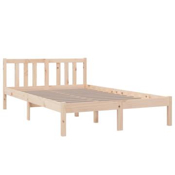 Solid Wood Bed Frame 120x200 cm - Modern & Sturdy Design