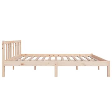 Solid Wood Bed Frame 120x200 cm - Modern & Sturdy Design