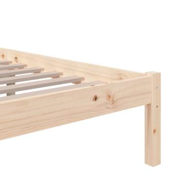 Solid Wood Bed Frame 120x200 cm - Modern & Sturdy Design