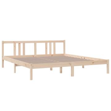 Solid Wood Bed Frame 180x200 cm - Super King Size