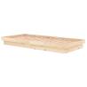 819892 Bed Frame without Mattress - Solid Wood 90x200 cm