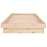 819892 Bed Frame without Mattress - Solid Wood 90x200 cm