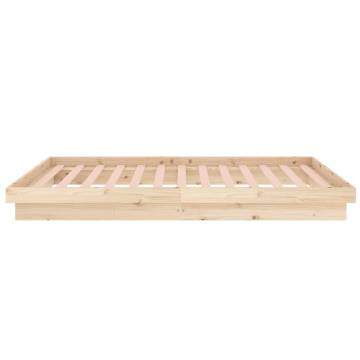 819892 Bed Frame without Mattress - Solid Wood 90x200 cm