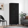 Highboard Black 69.5x34x180 cm Engineered Wood Colour black Quantity in Package 1 Model 2 doors 2 drawers 