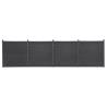 Fence Panel Set Grey 699x186 cm WPC Colour grey Size 699 x 186 cm Quantity in Package 1 