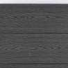 Fence Panel Set Grey 699x186 cm - Durable WPC Garden Barrier