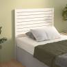 Stylish White Solid Pine Bed Headboard - 96x4x100 cm