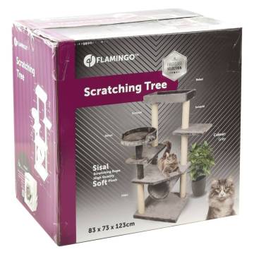 FLAMINGO Cat Scratching Tree Granda - 83x73x123 cm Grey