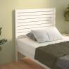 Stylish White Solid Pine Bed Headboard - 96x4x100 cm