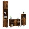 Stylish 3 Piece Bathroom Furniture Set in Smoked Oak