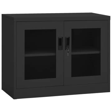 Office Cabinet Anthracite 90x40x70 cm - Durable Steel Storage