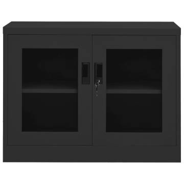 Office Cabinet Anthracite 90x40x70 cm - Durable Steel Storage