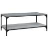 Stylish Grey Sonoma Coffee Table | 80x50 cm Engineered Wood