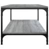 Stylish Grey Sonoma Coffee Table | 80x50 cm Engineered Wood