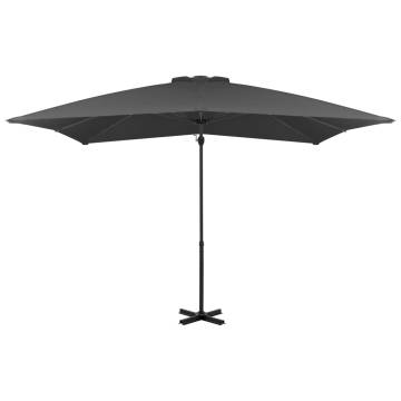 Cantilever Umbrella with Aluminium Pole - 250x250 cm Anthracite