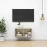 Wall-mounted TV Cabinet Sonoma Oak 37x37x72 cm Engineered Wood Colour sonoma oak Quantity in Package 1 Height 72 cm 