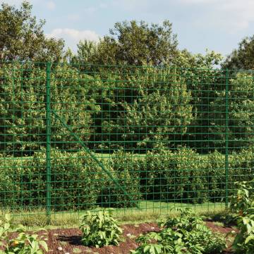 Wire Mesh Fence with Spike Anchors Green - 1.6x25m - Hipomarket