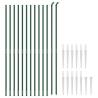 Wire Mesh Fence with Spike Anchors Green - 1.6x25m - Hipomarket