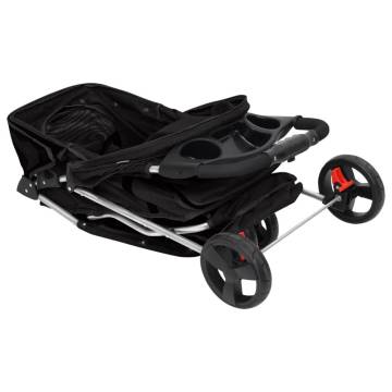 Foldable Dog Stroller Black - Comfortable & Portable | HipoMarket