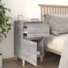 Elegant Grey Sonoma Bedside Cabinets - 2 pcs - Hipomarket UK