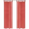 Voile Curtains 2 pcs 140x225 cm Red Colour red Size 140 x 225 cm Quantity in Package 2 